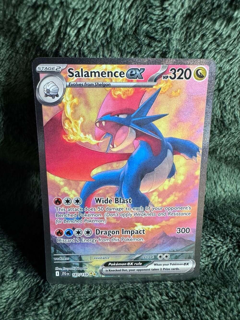 Pokemon Salamence ex Special Illustration Rare 187/159 Journey Together